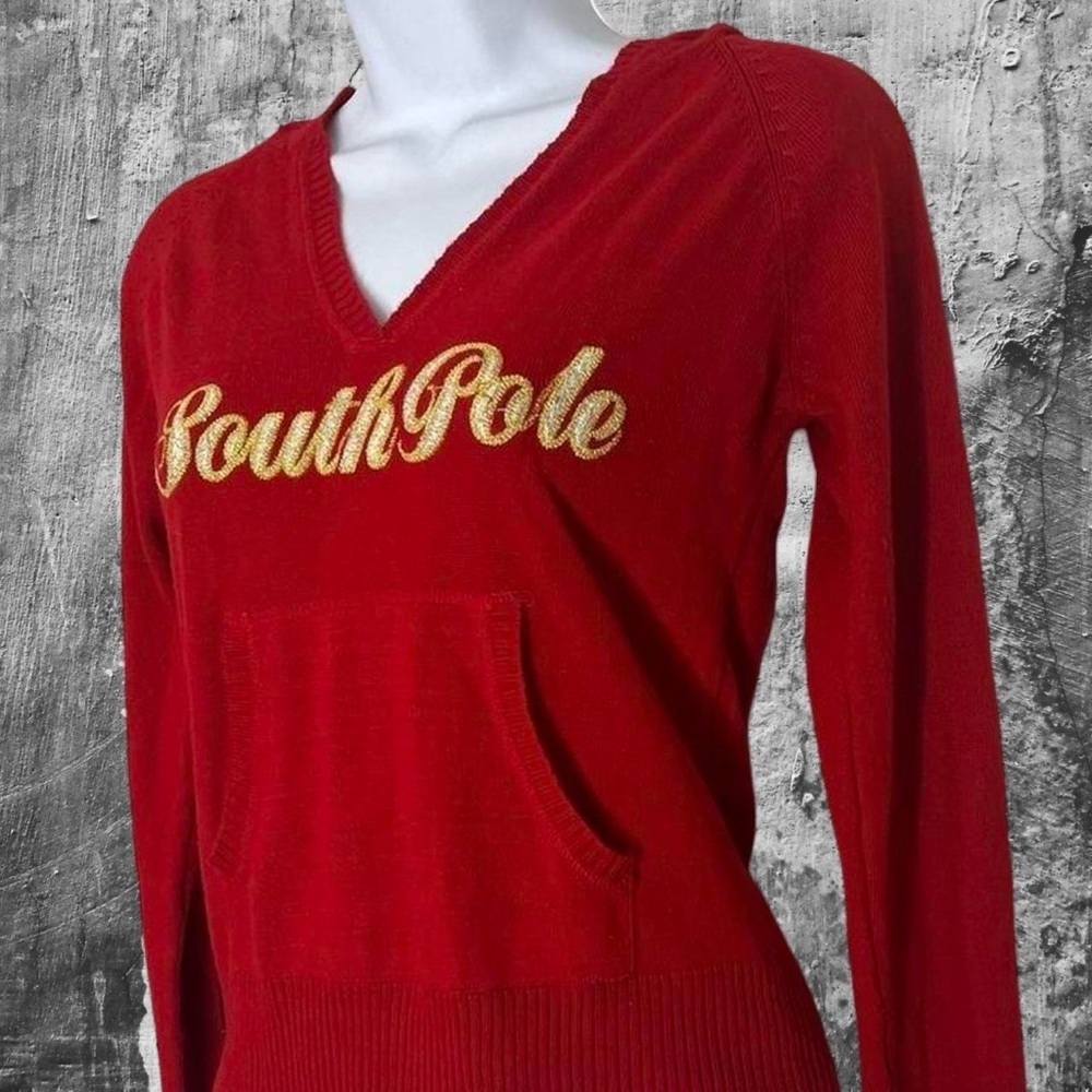 Y2K South Pole logo hoodie sweater